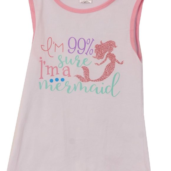 2 Pieces Top Short Set Unicorn Tank Top Sequin Shorts Pant Set Summer outfit New - Picture 2 of 5